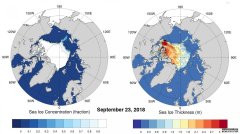 <b>2018年夏杏2杏耀天北极海冰融化的快照</b>