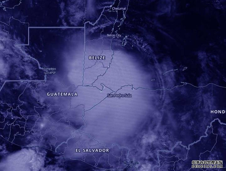 美国国家航空航天局和国家海洋杏耀app二维码和大气管理局的卫星捕捉到飓风“娜娜”在夜间登陆