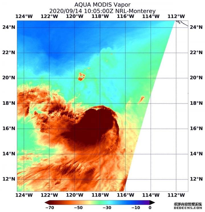 美国宇航局对热带风暴“杏耀下载卡琳娜”的水汽分析显示了风切变效应