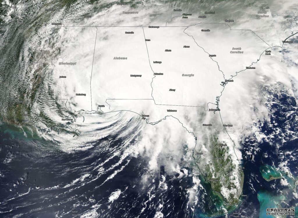 NASA分析了飓风莎莉杏耀登录地址的降雨和造雨能力