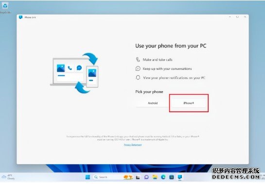 预览版 Phone Link 杏耀平台为 Windows 11 用户带来有限 iPhone 同步功能